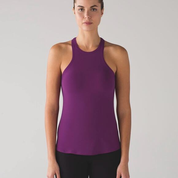 lululemon athletica Tops - Lululemon Simply Bare Tank in Aurora / Black Nulu Racerback Top Yoga Athletic